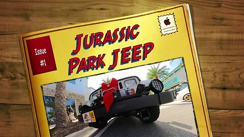 Jurassic Park Jeep - Promenade at Sunset Walk - Kissimmee, Florida #jeep #jurassicpark #insta360