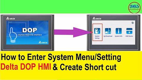 0165 - How to enter Delta dop hmi setting systems