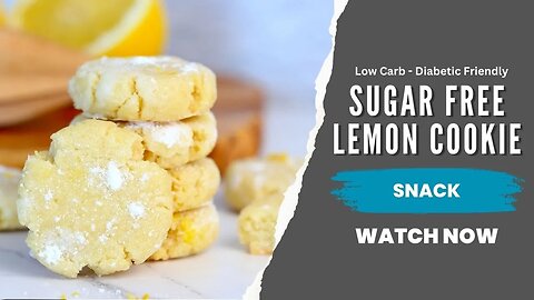 Sugar Free Lemon Cookie Recipe | Diabetic Lemon Cookie Recipe | Low Carb Recipes