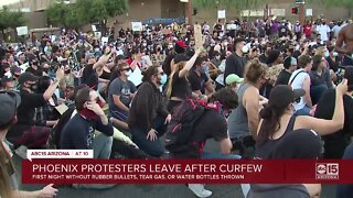 Phoenix protesters leave after curfew