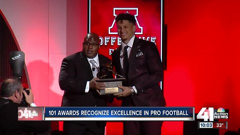 Chiefs QB Patrick Mahomes adds to trophy case at 101 Awards