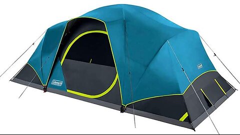 Coleman Skydome Camping Tent with Dark Room Technology 10 Person