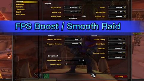 World Of Warcraft: WOTLK increase performance / FPS with many setup! - WOTLK CLASSIC Guide