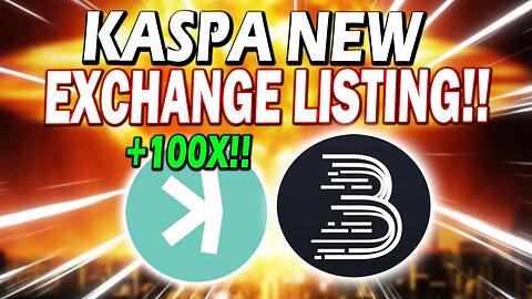 KASPA NEW EXCHANGE LISTING!! THIS IS MASSIVE NEWS!! *URGENT MUST WATCH!*