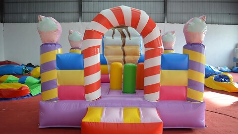 Ice Cream Trampoline Castle #inflatable #slide #bouncer #inflatablesupplier #catle #jumping
