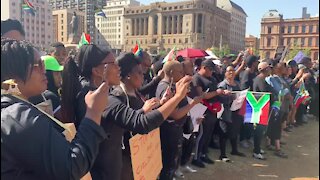 SOUTH AFRICA - Pretoria - Goverment march against gender-based violence (video) (Y66)