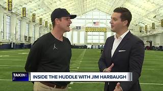 Jim Harbaugh on Northwestern win, brother John's playcalling