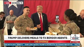 Trump Visits Border Agents, Serves Up Thanksgiving Turkey