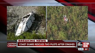 USCG rescues 2 pilots after crash in Polk County