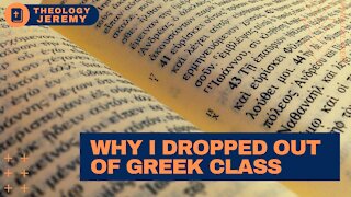 Storytime: Why I Dropped Out of Greek Class