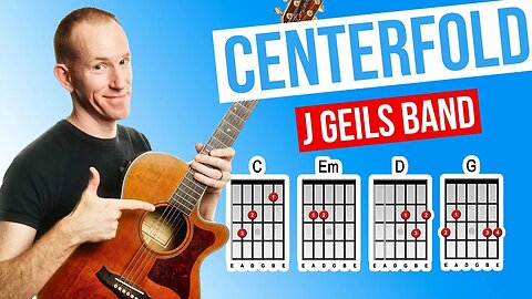 Centerfold ★ J Geils Band ★ Acoustic Guitar Lesson [with PDF]