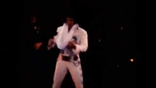 Elvis singing, 'Suspicious Minds', in Omaha, Nebraska June 30th, 1974