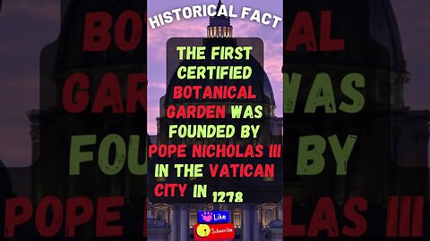 🕵️‍♂️Uncovering a Fact of History!! #shortsfact #historicalfacts #historyfacts #botanicalgarden