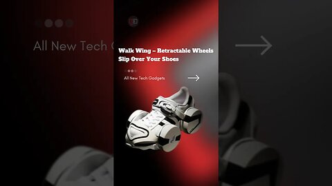 Walk Wing – Retractable Wheels Slip Over Your Shoes #shortvideo #shoes #walkwing #gadget #gadgets