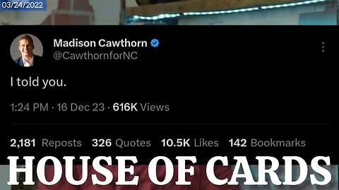 Real-life 'HOUSE OF CARDS' - US Rep. Madison Cawthorn warned America