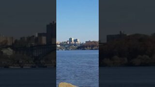 View of Manhattan from the Palisades of New Jersey.