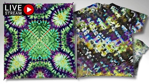 Tie-Dye Designs: Livestream Ep. 18 Shamrock Tapestry & Glitch Guest Host Scott Walker - Rad Dyes