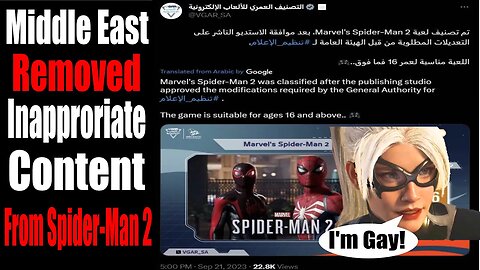 Insomniac Games REMOVES Pride Content for Middle Eastern Countries from Spider-Man 2!