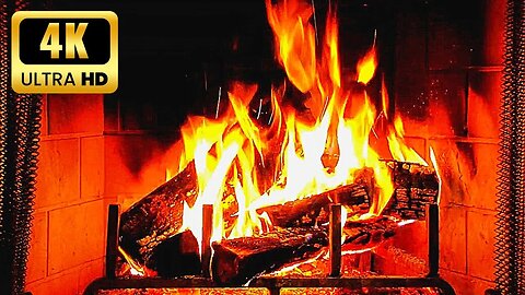 ASTONISHING FIREPLACE 4K 🔥 Most Relaxing Fireplace Ambience & Calming Fire Sounds 🔥 Cozy Fireplace