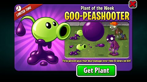 Plants vs Zombies 2 - Penny's Pursuit - Zomboss - Goo Peashooter/Puffball - October 2022