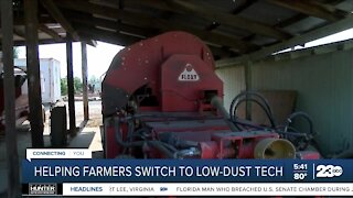 Valley Air District helping farmers make the switch to low-dust harvesting technology