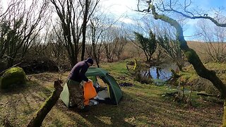 speedlapse. Reddacleave campsite Dartmoor 25th March 2023