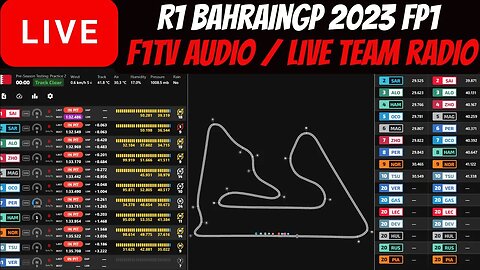 Live Round 1 | Bahraingp fp1 | f1tv audio | Live Timing and GPS Map