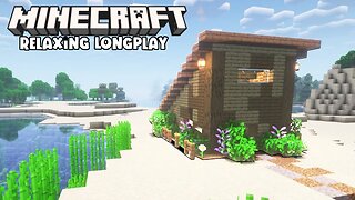 Minecraft Relaxing Long play - Sea-side Cabin (No Commentary) | Lofi