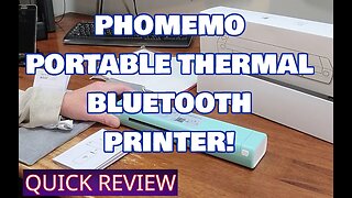 Compact and Convenient, Phomemo Bluetooth Thermal Printer