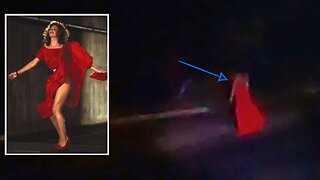 DAMA DE VERMELHO FLUTUA PELA ESTRADA FOI ATERRORIZANTE