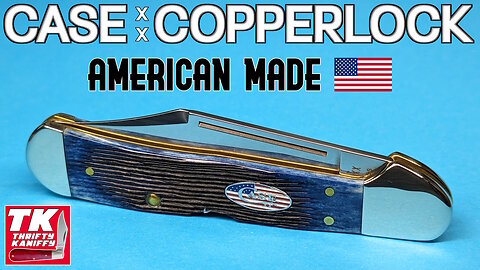 Case Copperlock Navy Blue Barnboard Jig Pocket Knife 10749 (61549L SS)