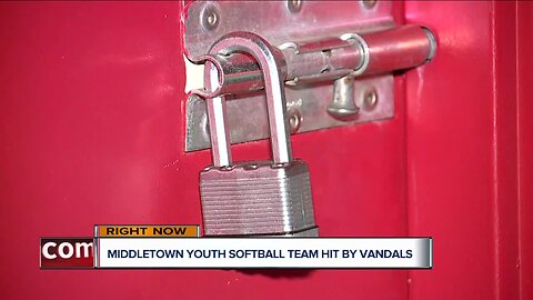 Middletown youth softball team hit by vandals
