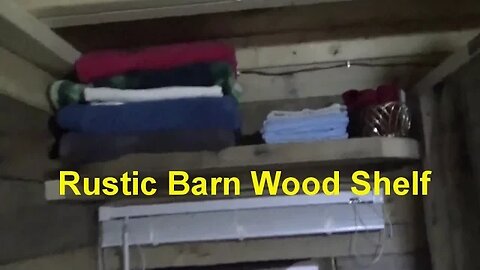 Barn Wood Bathroom Shelf & Tiny House Disco Lights