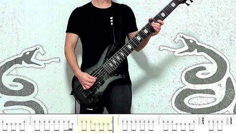Metallica - The Unforgiven - Bass Cover with Play Along Tabs