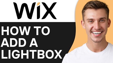 HOW TO ADD A LIGHTBOX IN WIX