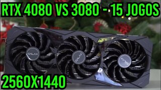 RTX 4080 - Teste em 15 jogos - QUAD HD !