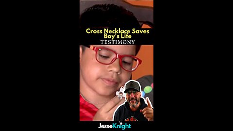 Cross Necklace Saves Boy's Life! 😮 #faith #jesus #christ #miracle #testimony #cross