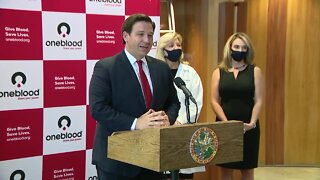 Protesters interrupt Governor DeSantis press conference