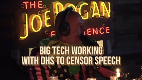 WARNING • Joe Rogan Big Tech Working With DHS to Censor Speech #JoeRogan #FreeSpeech #BigTech