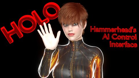 Holo - The Hammerhead's AI Control Interface (sci-fi animation)