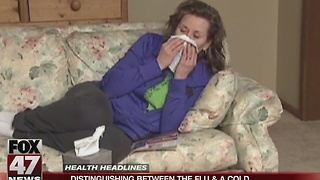 How to distinguish between the flu and a cold