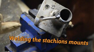 S02E38 Stanchion weld an super storm incoming #boatrenovation #boat #restoration #boatbuilding #diy