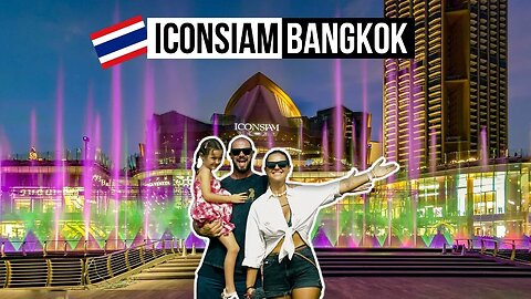 HUGE LUXURY MALL IN BANGKOK! | ICONSIAM amazing water fountain show, food court & luxury shopping!