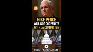 Mike Pence will NOT Cooperate with J6 Committee #shorts