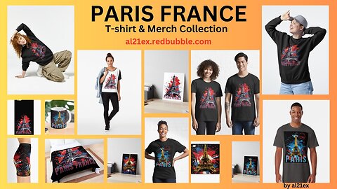 PARIS FRANCE T-SHIRT & MERCH COLLECTION