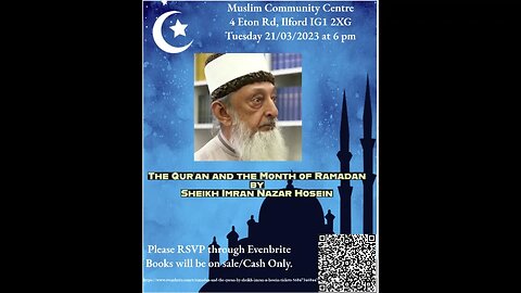 The Qur'an & The Month Of Ramadan LONDON 21-03-2023 (Link In Description)
