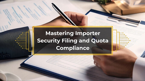 Stay Compliant and Avoid Delays: ISF and Quota Strategies for Importers