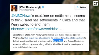FAKE NEWS: NBC Falsely Claims Israel Still Has Settlements in Gaza