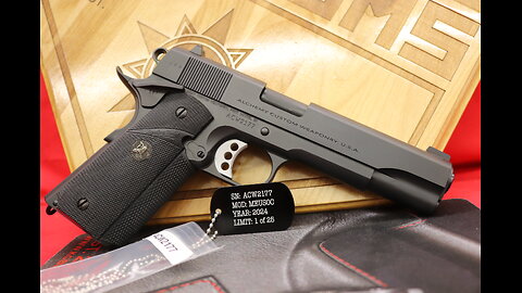 1 of 25 -- Alchemy Custom Weaponry MEUSOC 1911 -- ACW 45 ACP