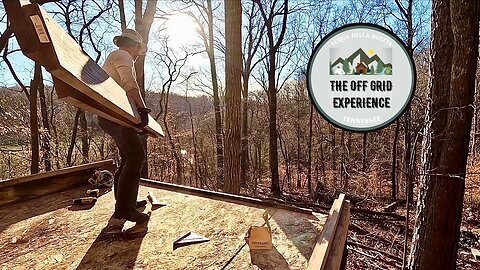 Off Grid Cabin Additions (Bedroom)| Ep. 2 | First Course of “Logs” and Better Way to do Corners